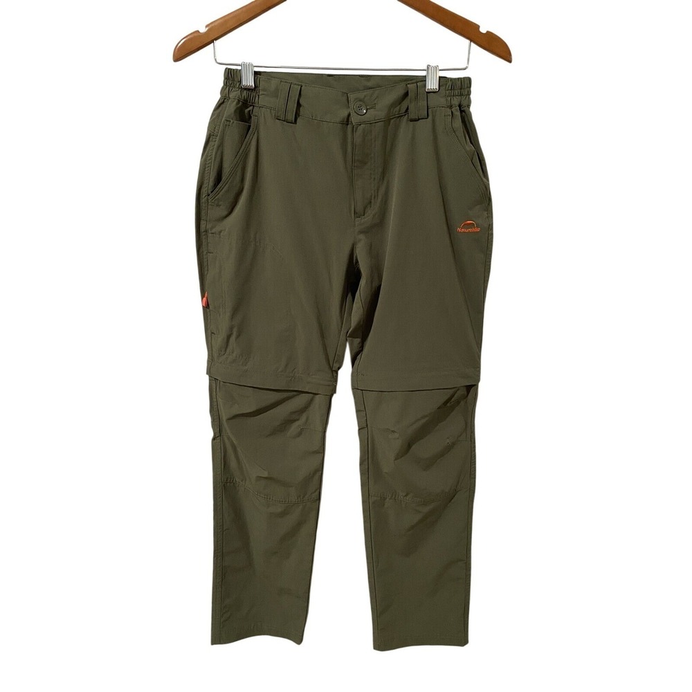 Naturehike Convertible Hiking Pants M Olive Green Zip Off Ripstop Trail Camping